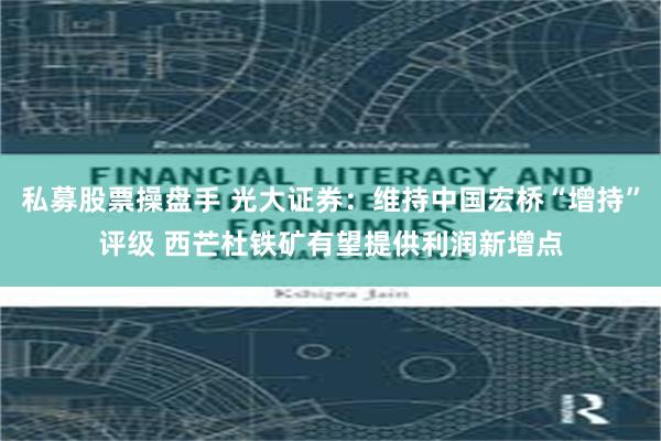 私募股票操盘手 光大证券：维持中国宏桥“增持”评级 西芒杜铁矿有望提供利润新增点